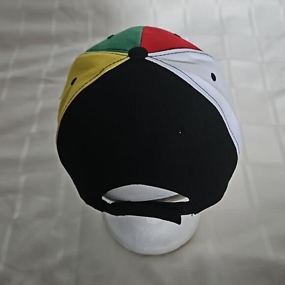 Colorful Men's Baseball Cap One Size Black, Green, Red, Yellow & White - Picture 3 of 16
